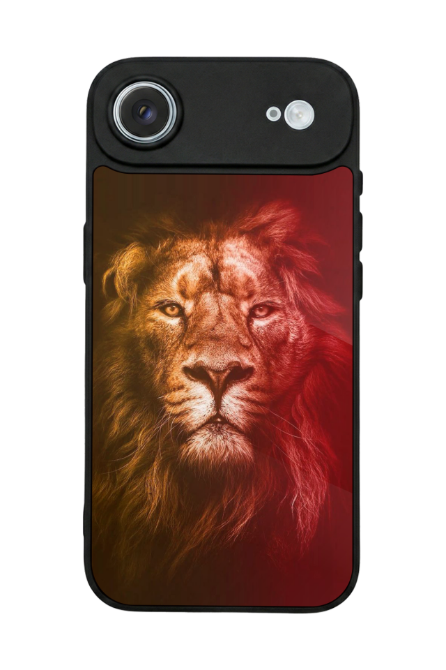 iPhone 17 Air Uyumlu Aslan Tasarımlı Glossy Premium Kılıf