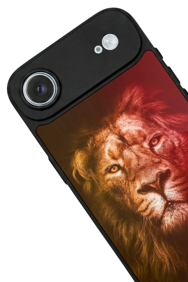 iPhone 17 Air Uyumlu Aslan Tasarımlı Glossy Premium Kılıf