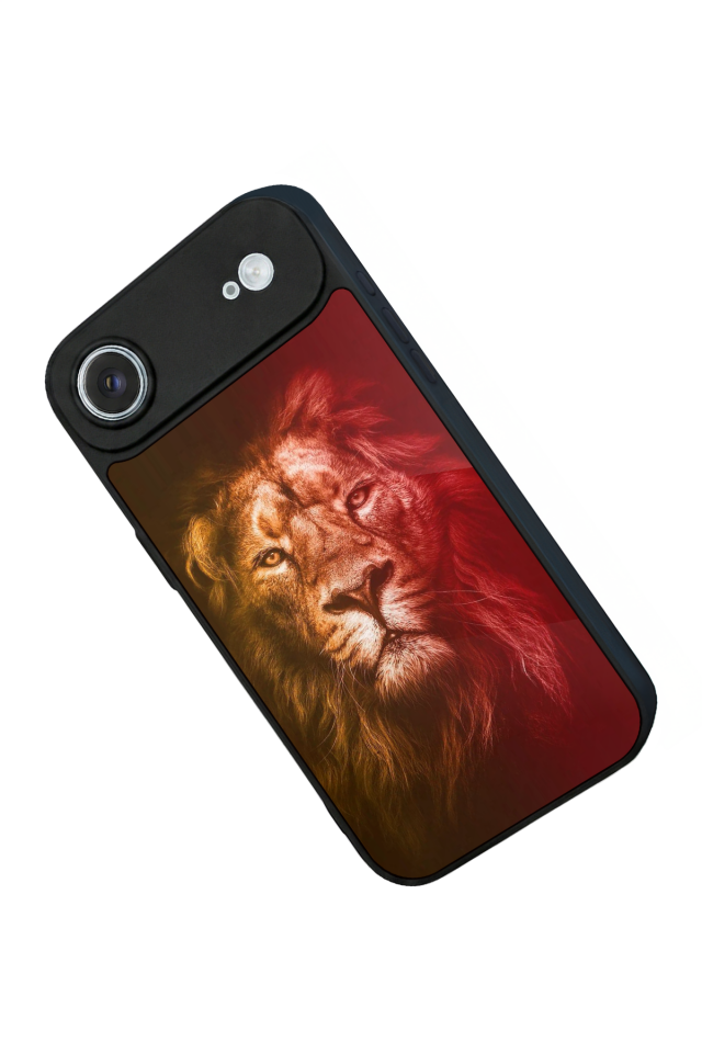 iPhone 17 Air Uyumlu Aslan Tasarımlı Glossy Premium Kılıf
