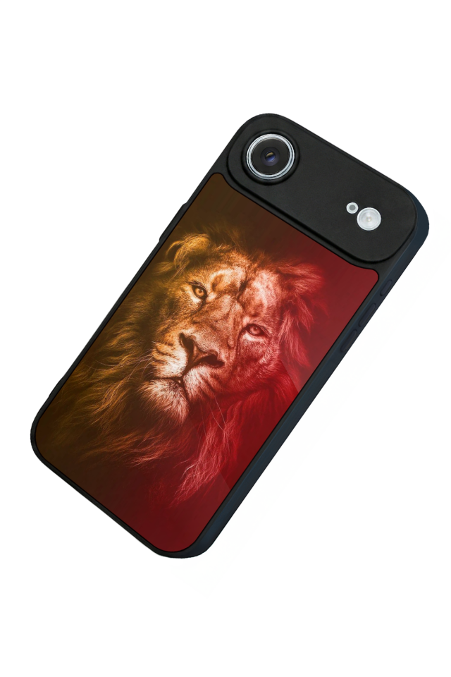 iPhone 17 Air Uyumlu Aslan Tasarımlı Glossy Premium Kılıf