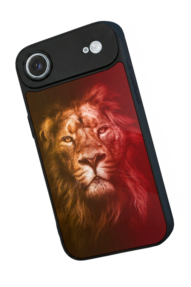 iPhone 17 Air Uyumlu Aslan Tasarımlı Glossy Premium Kılıf