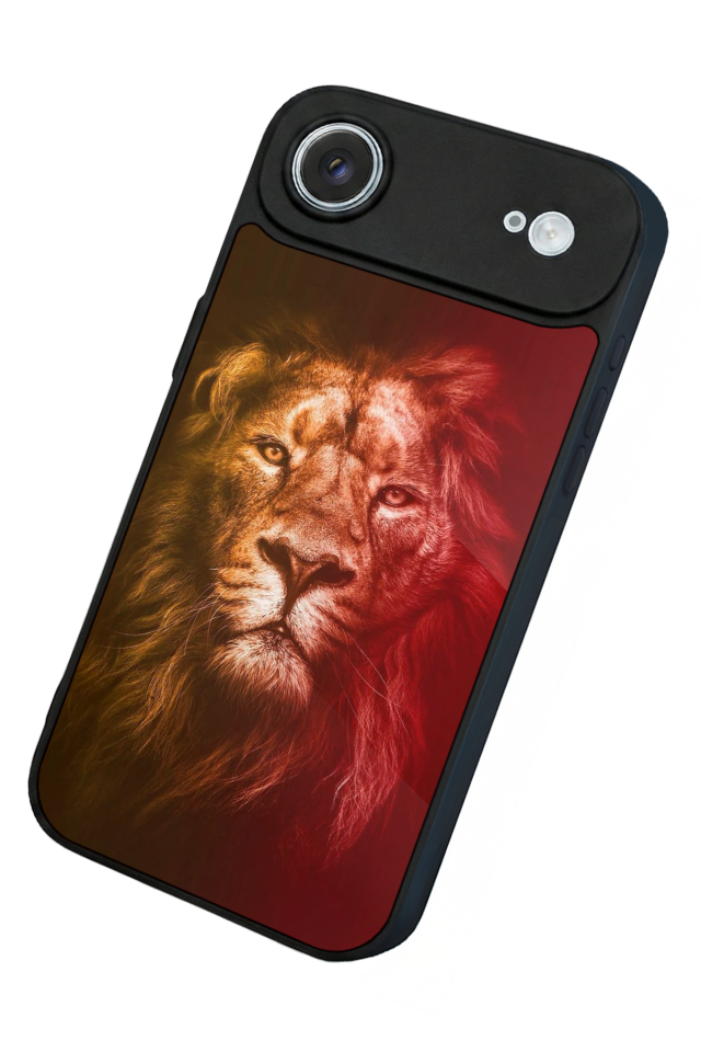 iPhone 17 Air Uyumlu Aslan Tasarımlı Glossy Premium Kılıf