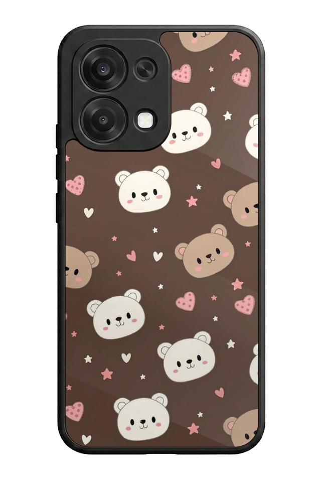 Oppo A6 Pro Uyumlu Ayı Tasarımlı Glossy Premium Kılıf