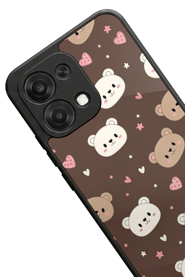 Oppo A6 Pro Uyumlu Ayı Tasarımlı Glossy Premium Kılıf