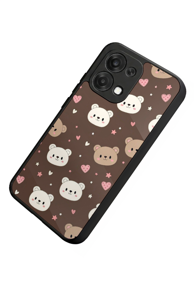 Oppo A6 Pro Uyumlu Ayı Tasarımlı Glossy Premium Kılıf