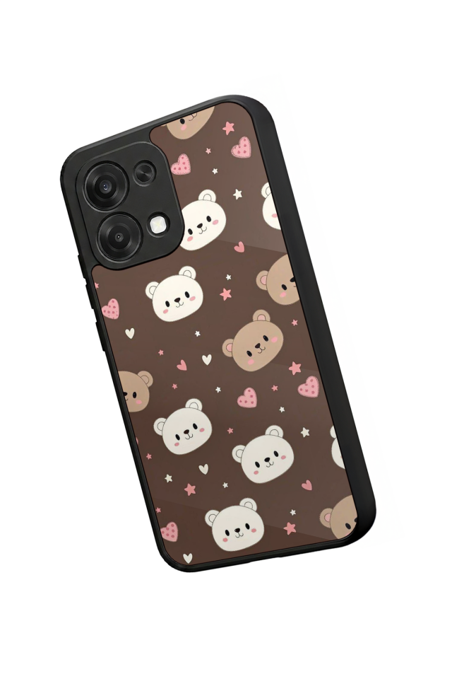 Oppo A6 Pro Uyumlu Ayı Tasarımlı Glossy Premium Kılıf