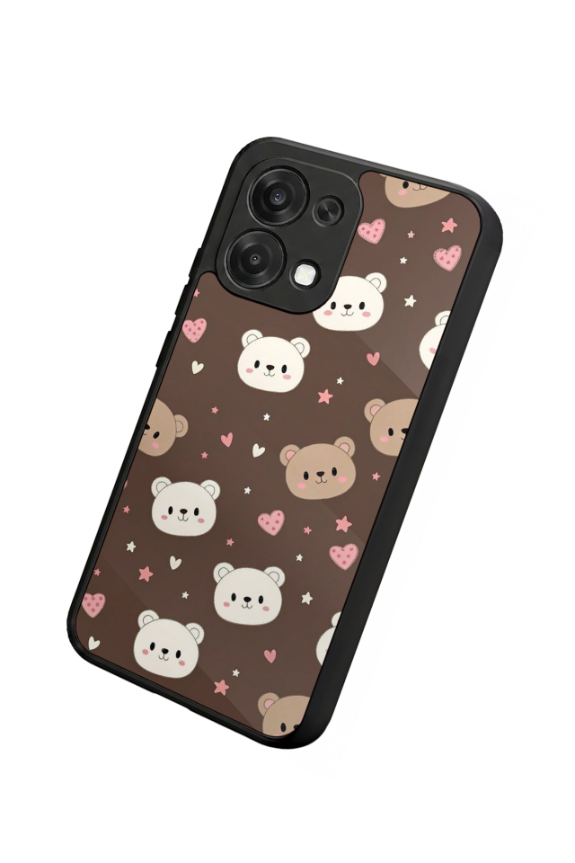 Oppo A6 Pro Uyumlu Ayı Tasarımlı Glossy Premium Kılıf