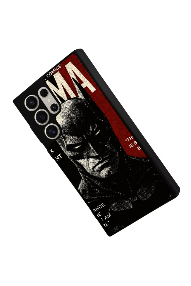 Samsung Galaxy S22 Ultra Uyumlu Batman Tasarımlı Glossy Premium Kılıf