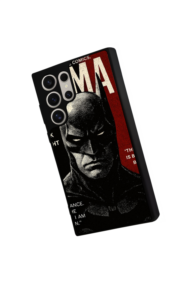 Samsung Galaxy S22 Ultra Uyumlu Batman Tasarımlı Glossy Premium Kılıf