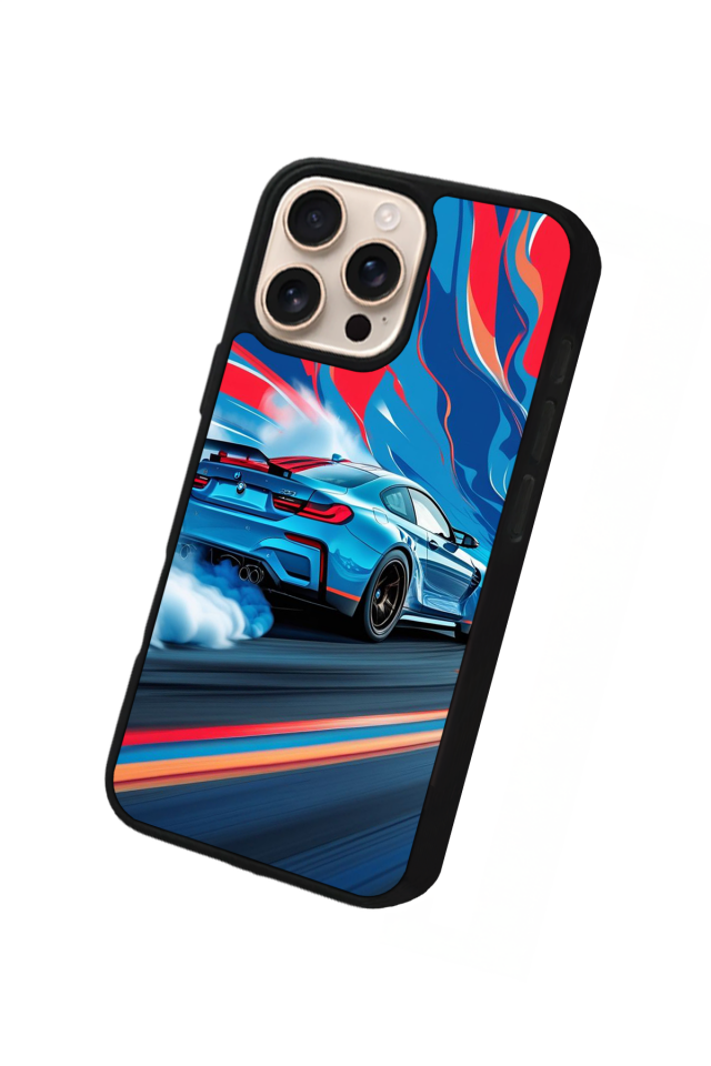 iPhone 15 Pro Uyumlu BMW Tasarımlı Glossy Premium Kılıf