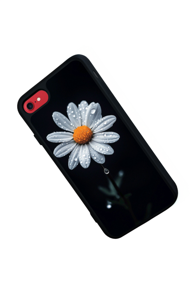 iPhone SE Uyumlu Cicek Tasarımlı Glossy Premium Kılıf
