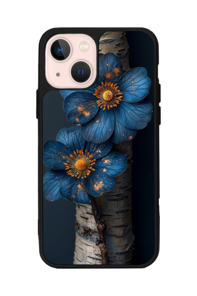 iPhone 15 Uyumlu Cicek Tasarımlı Glossy Premium Kılıf