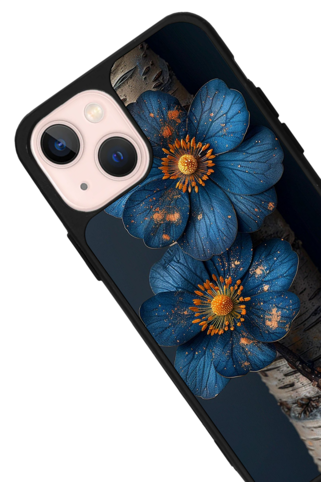 iPhone 15 Uyumlu Cicek Tasarımlı Glossy Premium Kılıf