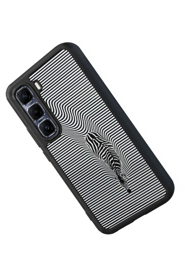 Infinix Hot 60 Pro Plus Uyumlu Çizgi Sanatı Tasarımlı Glossy Premium Kılıf