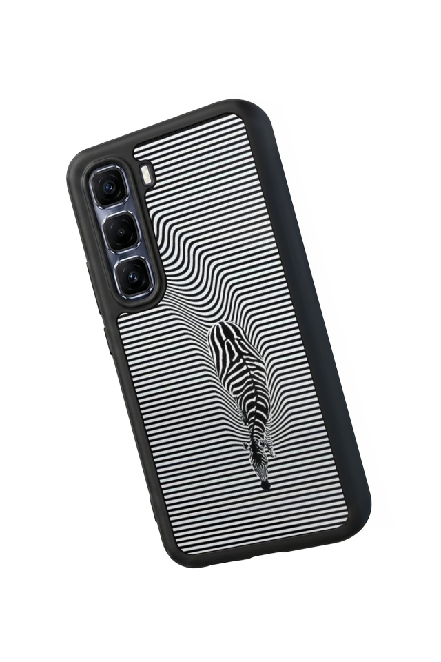 Infinix Hot 60 Pro Plus Uyumlu Çizgi Sanatı Tasarımlı Glossy Premium Kılıf