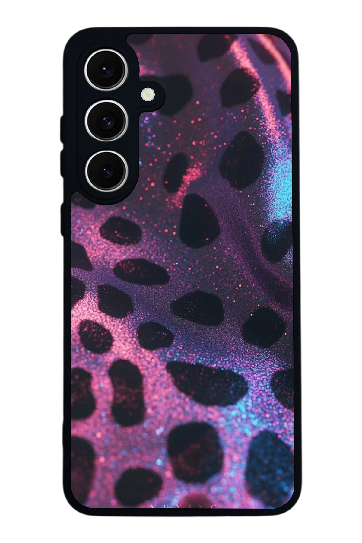 Samsung Galaxy S24 FE Uyumlu Hologram Leopar Tasarımlı Glossy Premium Kılıf