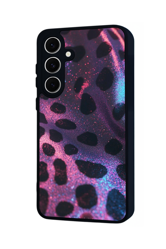 Samsung Galaxy S24 FE Uyumlu Hologram Leopar Tasarımlı Glossy Premium Kılıf