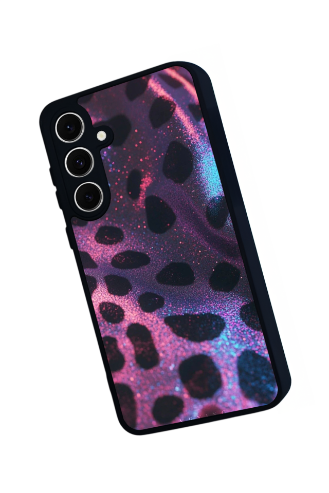 Samsung Galaxy S24 FE Uyumlu Hologram Leopar Tasarımlı Glossy Premium Kılıf