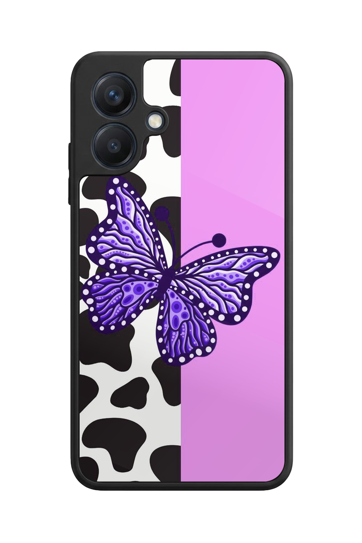 Samsung Galaxy A07 Uyumlu Kelebek Tasarımlı Glossy Premium Kılıf
