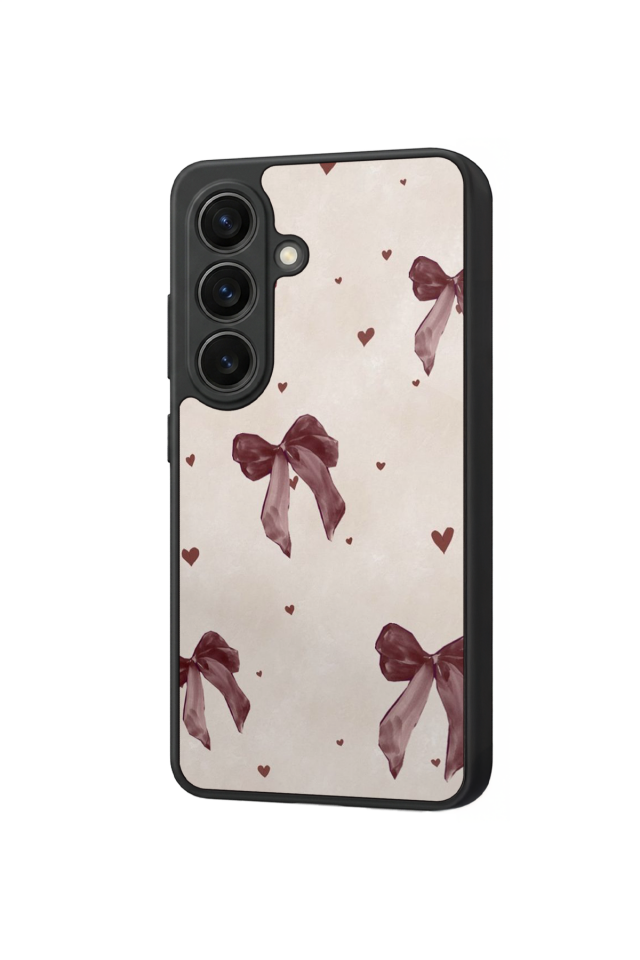 Samsung Galaxy S26 Uyumlu Kurdele Tasarımlı Glossy Premium Kılıf