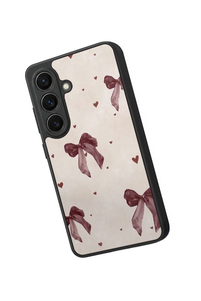 Samsung Galaxy S26 Uyumlu Kurdele Tasarımlı Glossy Premium Kılıf