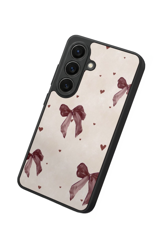 Samsung Galaxy S26 Uyumlu Kurdele Tasarımlı Glossy Premium Kılıf