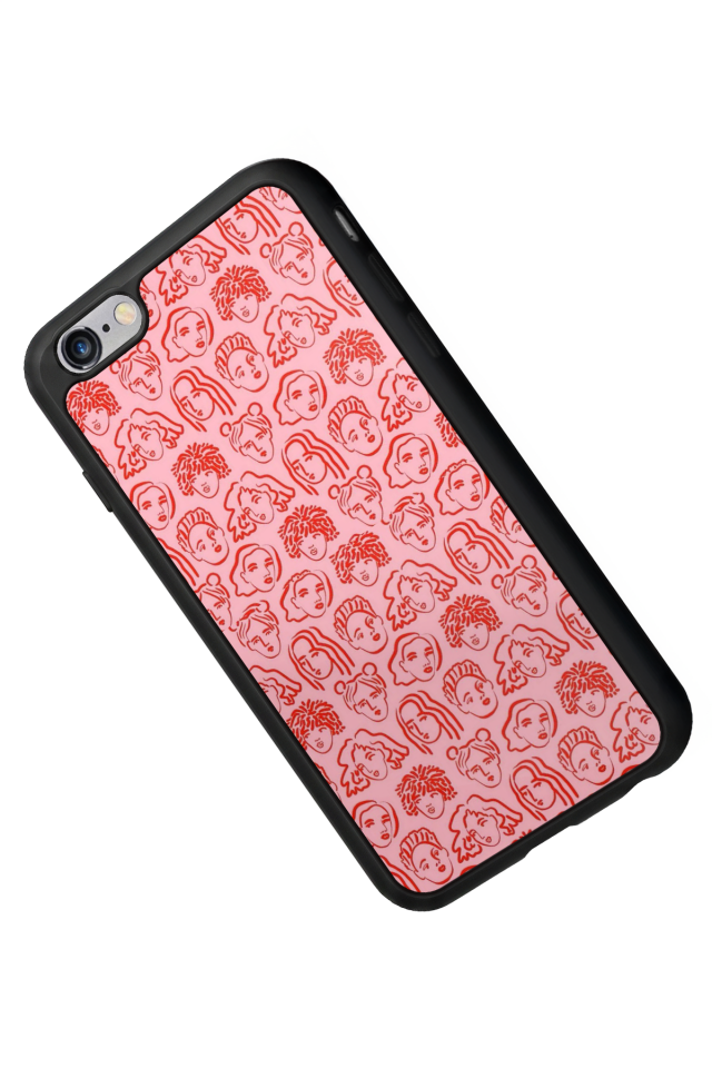 iPhone 6s Plus Uyumlu Line Art Tasarımlı Glossy Premium Kılıf