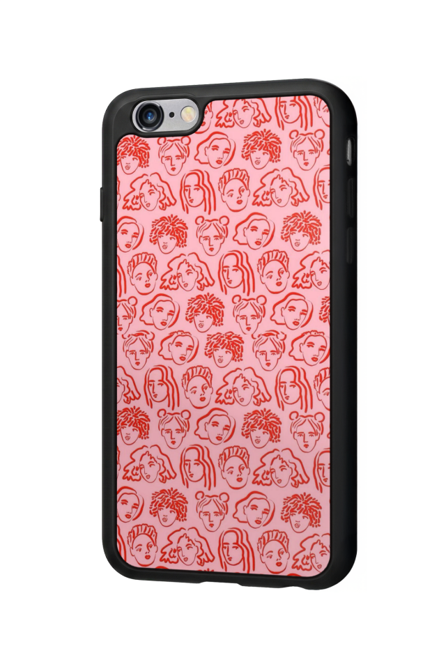 iPhone 6s Plus Uyumlu Line Art Tasarımlı Glossy Premium Kılıf
