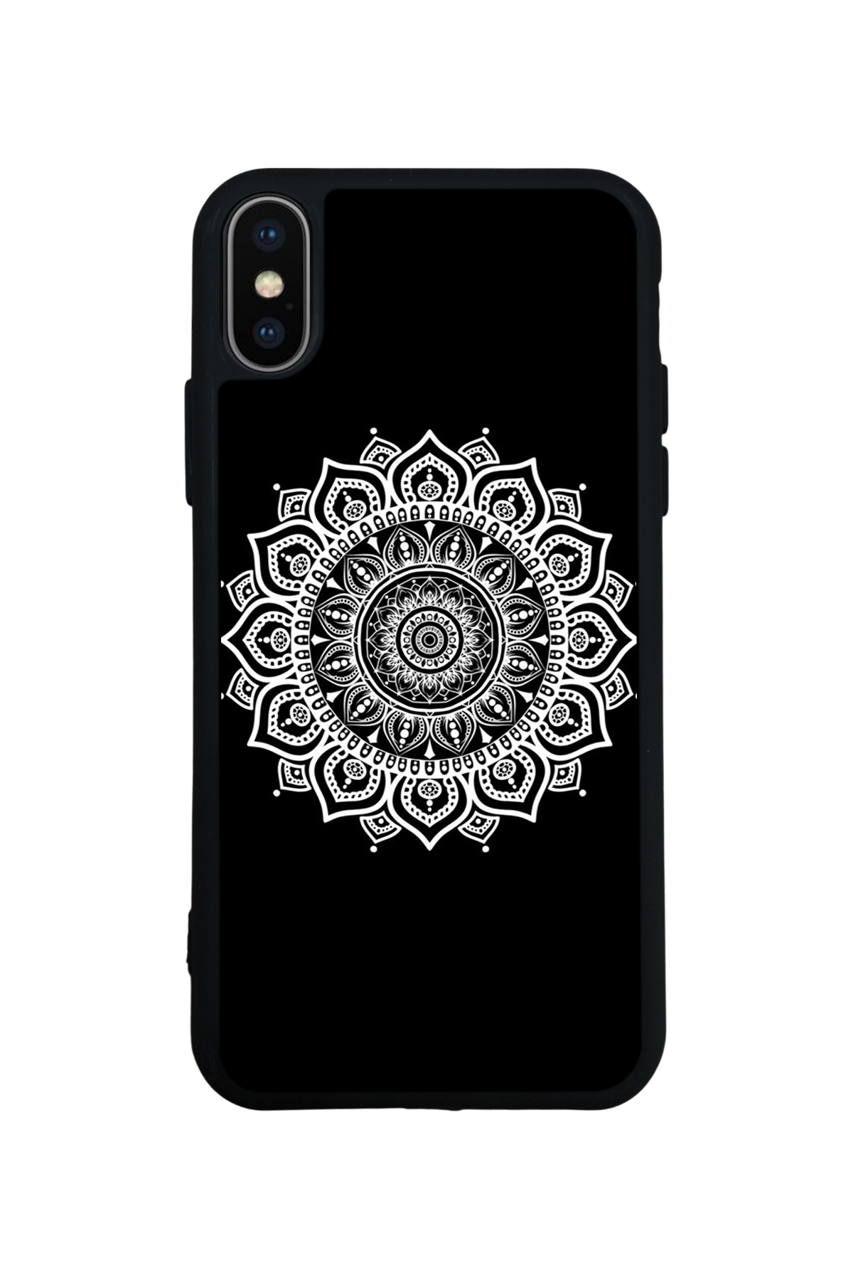 iPhone XS Max Uyumlu Mandala Tasarımlı Glossy Premium Kılıf