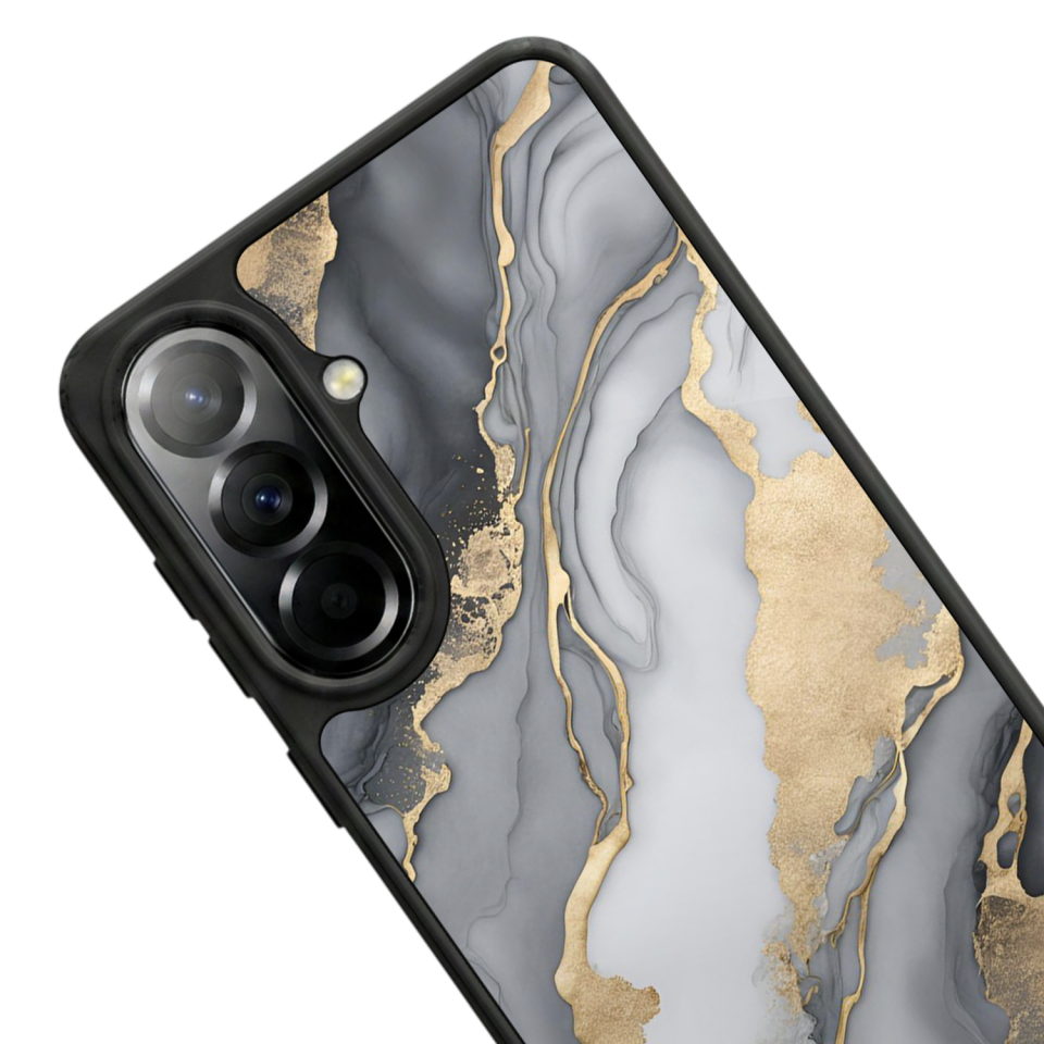 Samsung Galaxy A57 Uyumlu Mermer Marble Tasarımlı Glossy Premium Kılıf