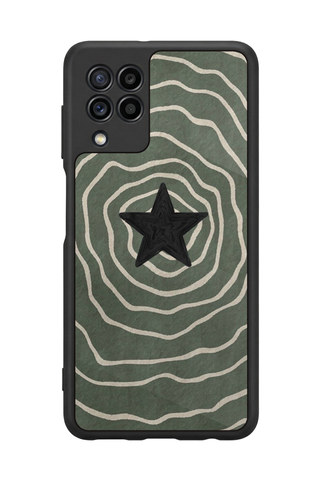 Samsung Galaxy M32 Uyumlu Retro Yildizlar Tasarımlı Glossy Premium Kılıf