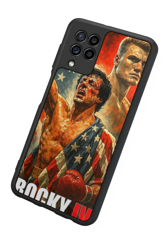 Samsung Galaxy M22 Uyumlu Rocky Tasarımlı Glossy Premium Kılıf