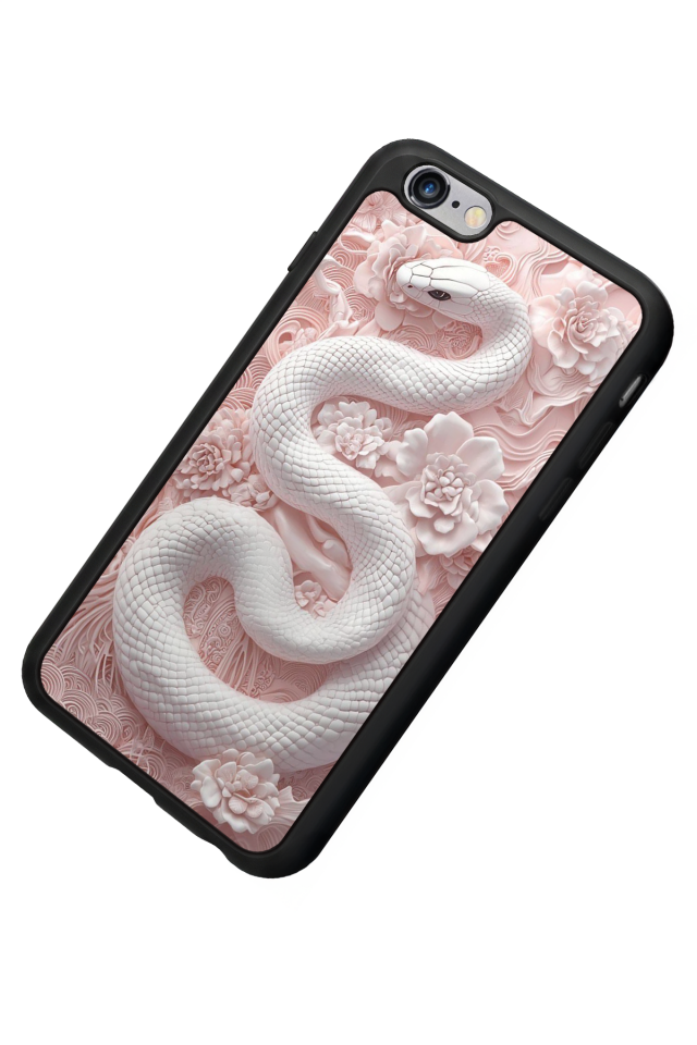 iPhone 6 Plus Uyumlu Yılan Tasarımlı Glossy Premium Kılıf