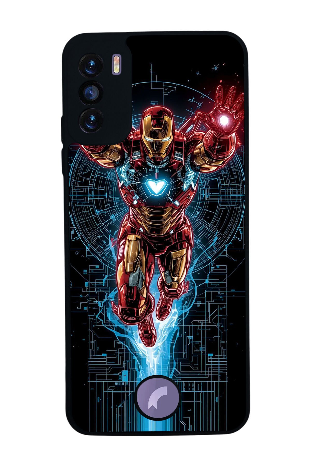 Reeder S19 Max Pro S Uyumlu Iron Man ( Demir Adam ) Tasarımlı Glossy Premium Kılıf