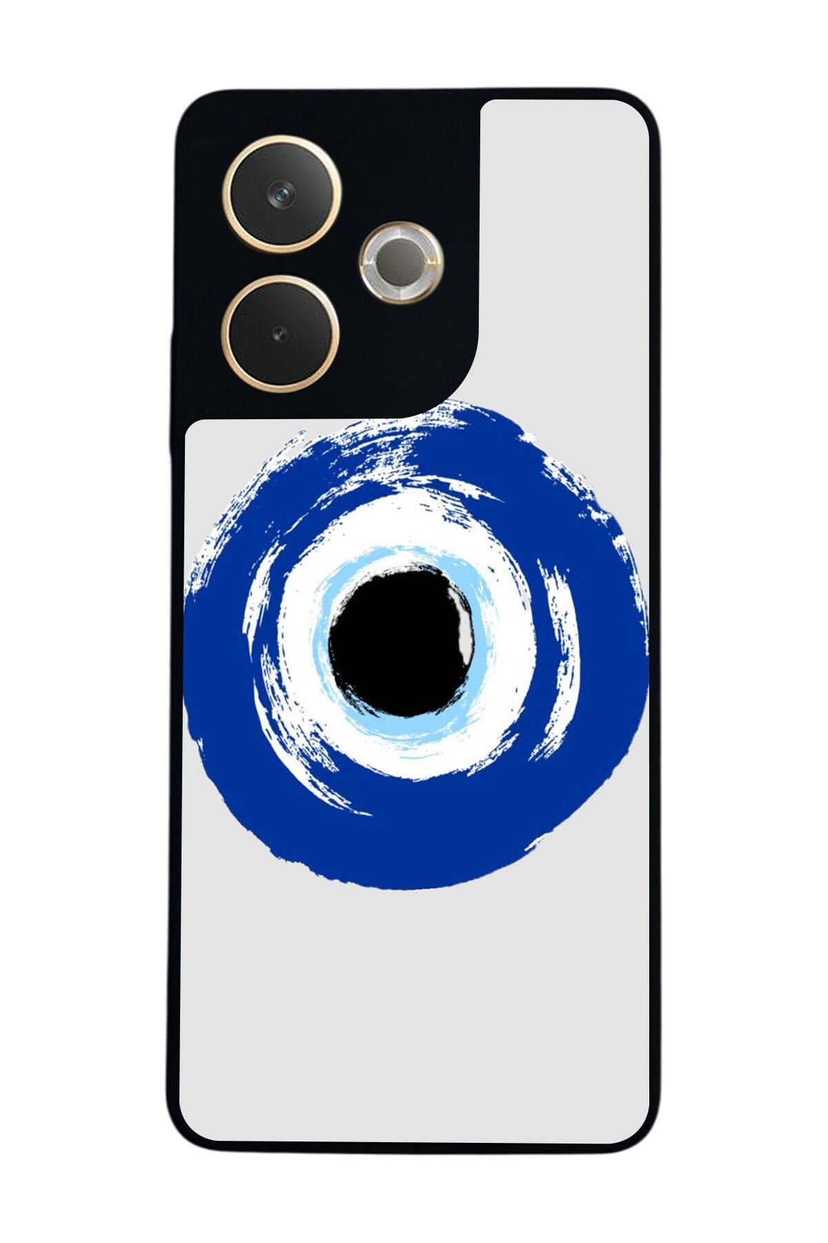 Oppo A5 Pro Uyumlu Nazar Tasarımlı Glossy Premium Kılıf