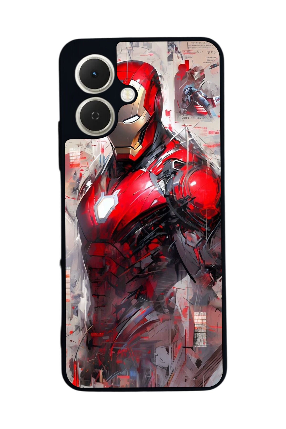 Tecno Spark GO 2 Uyumlu Iron Man ( Demir Adam ) Tasarımlı Glossy Premium Kılıf