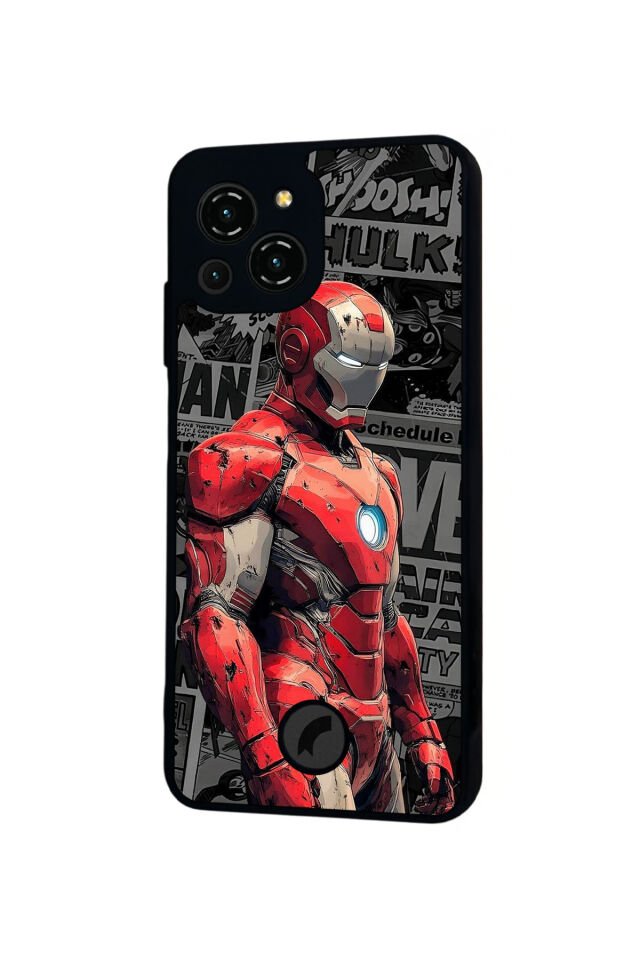 Reeder S23 Pro Max Uyumlu Iron Man ( Demir Adam ) Tasarımlı Glossy Premium Kılıf