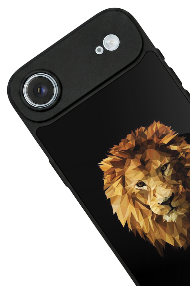 iPhone 17 Air Uyumlu Aslan Tasarımlı Glossy Premium Kılıf