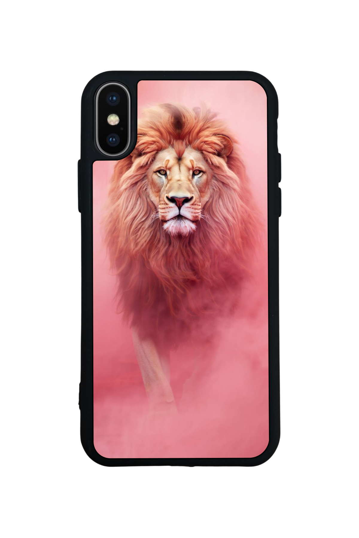 iPhone X/ XS Uyumlu Aslan Tasarımlı Glossy Premium Kılıf