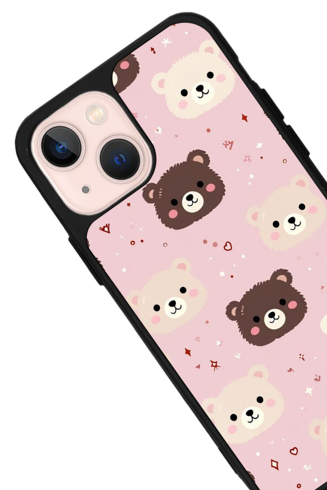 iPhone 13 Mini Uyumlu Ayı Tasarımlı Glossy Premium Kılıf