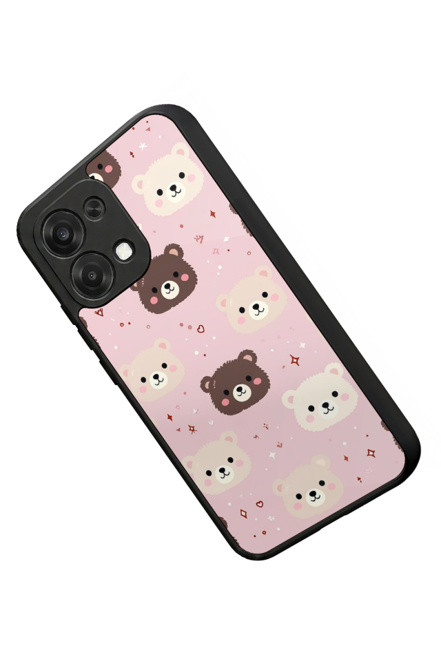 Oppo A6 Pro Uyumlu Ayı Tasarımlı Glossy Premium Kılıf