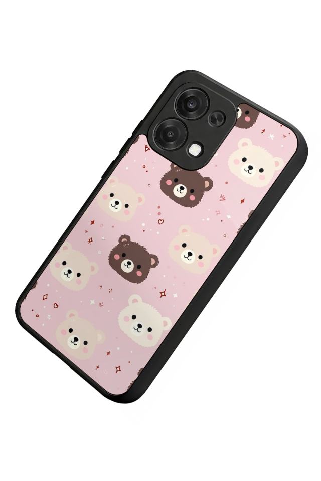 Oppo A6 Pro Uyumlu Ayı Tasarımlı Glossy Premium Kılıf