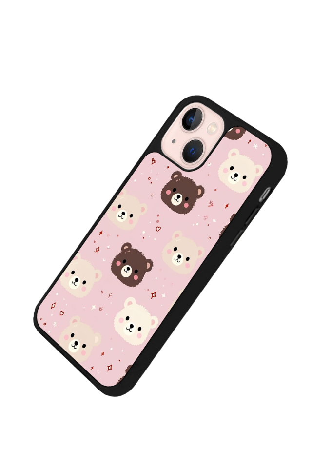 iPhone 13 Mini Uyumlu Ayı Tasarımlı Glossy Premium Kılıf