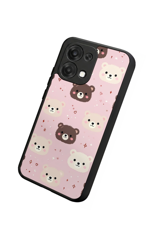 Oppo A6 Pro Uyumlu Ayı Tasarımlı Glossy Premium Kılıf