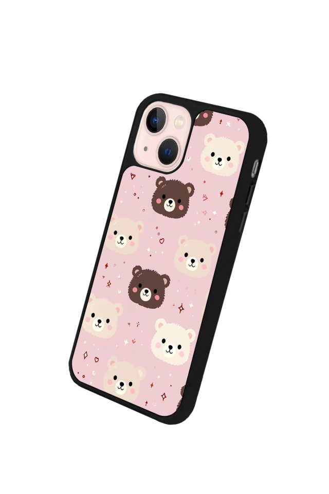 iPhone 13 Mini Uyumlu Ayı Tasarımlı Glossy Premium Kılıf