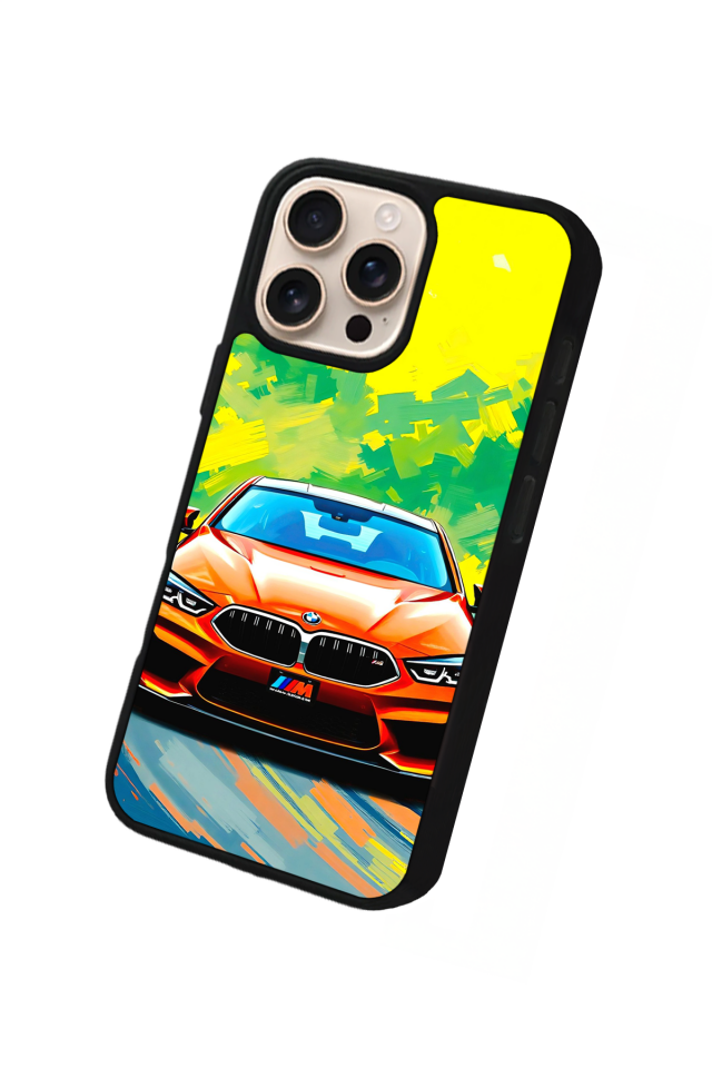 iPhone 15 Pro Uyumlu BMW Tasarımlı Glossy Premium Kılıf