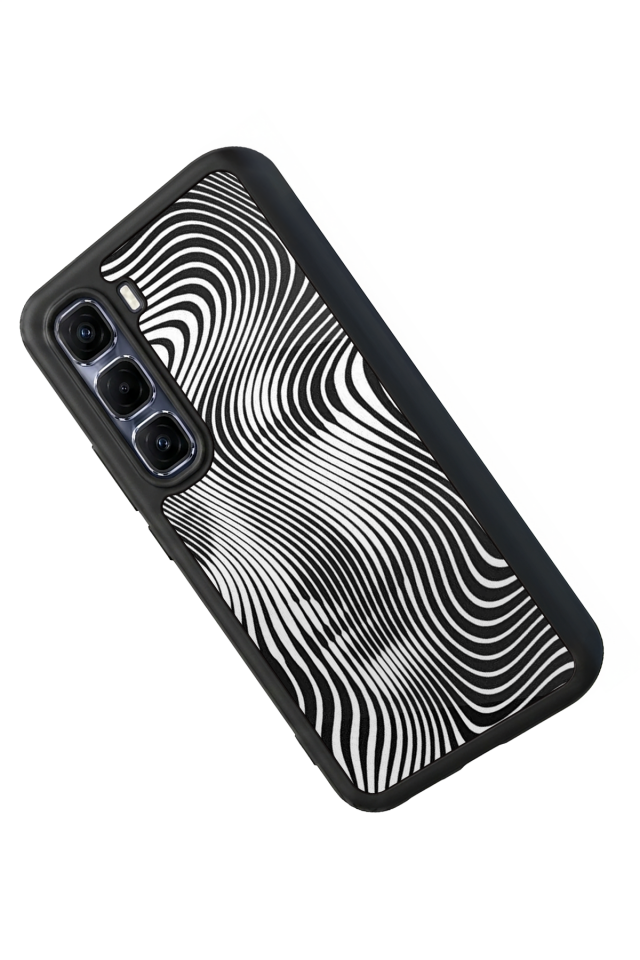Infinix Hot 60 Pro Plus Uyumlu Çizgi Sanatı Tasarımlı Glossy Premium Kılıf