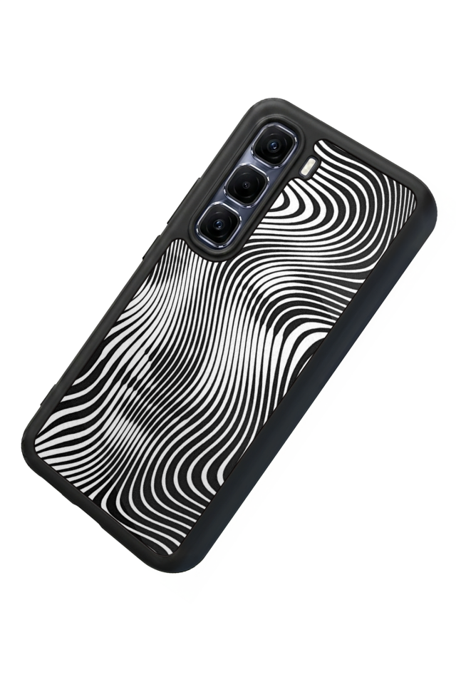 Infinix Hot 60 Pro Plus Uyumlu Çizgi Sanatı Tasarımlı Glossy Premium Kılıf