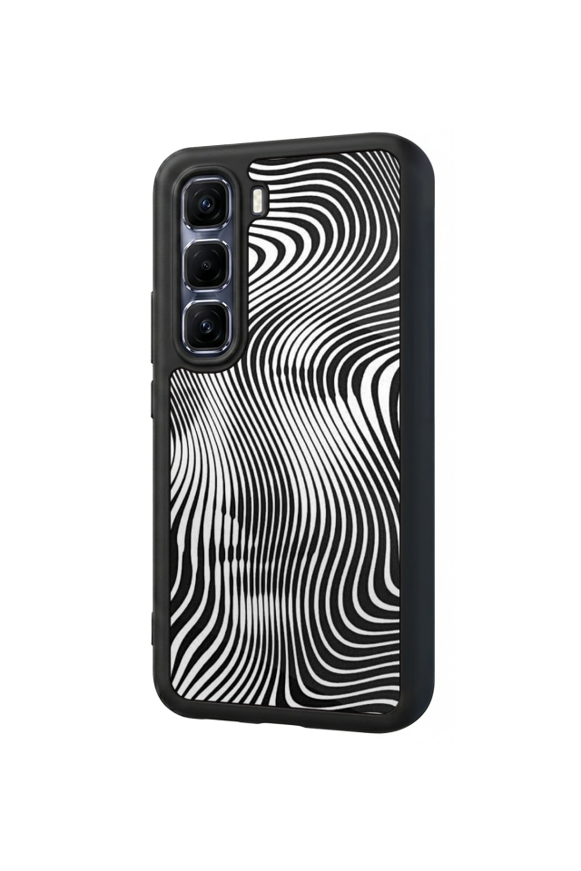 Infinix Hot 60 Pro Plus Uyumlu Çizgi Sanatı Tasarımlı Glossy Premium Kılıf