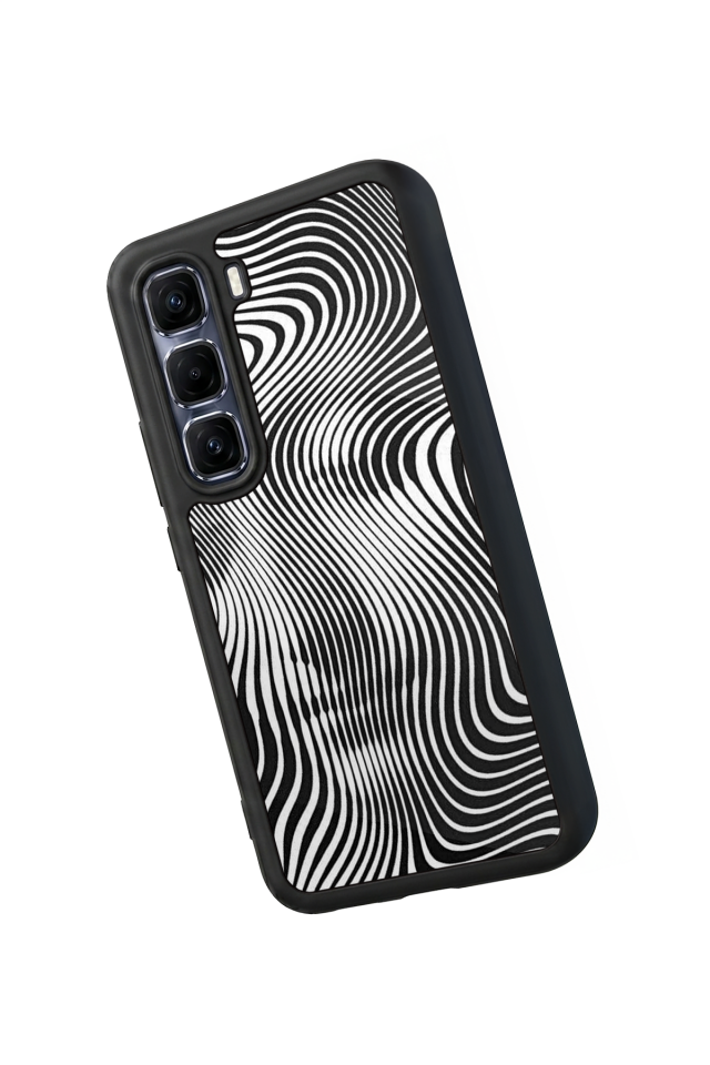 Infinix Hot 60 Pro Plus Uyumlu Çizgi Sanatı Tasarımlı Glossy Premium Kılıf